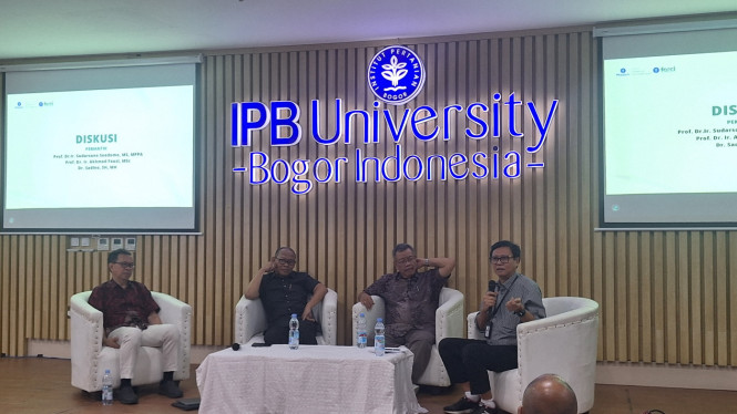 IPB gelar Diskusi  bertema 'Menghitung Kerugian Lingkungan dengan Permen LH No.7/2014, Sudah Tepat Kah?', di Fakultas Kedokteran IPB. Muhammad AR/VIVA