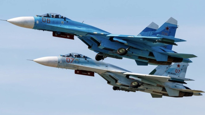 VIVA Militer: Pesawat tempur Sukhoi Su-27 Flanker militer Rusia