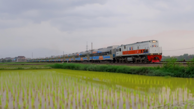 Ilustrasi kereta api direct train