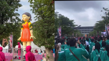 Viral Permainan di Serial Squid Game Hadir di Jakarta, Warganet Heboh!