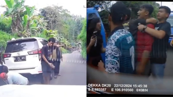 Viral Ada Video Seorang Wanita Hamil Dikeroyok di Jalan Alternatif Puncak