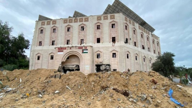 Rumah Sakit Indonesia di Beit Lahia, Gaza utara yang jadi sasaran Israel.