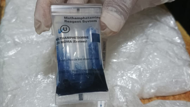 Barang bukti narkotika yang diamankan