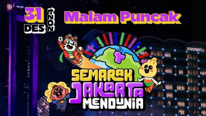Sajian hiburan, Bazar UMKM malam puncak tahun baru ‘Semarak Jakarta Mendunia’.