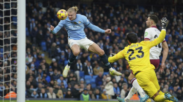 Pemain Manchester City Erling Haaland