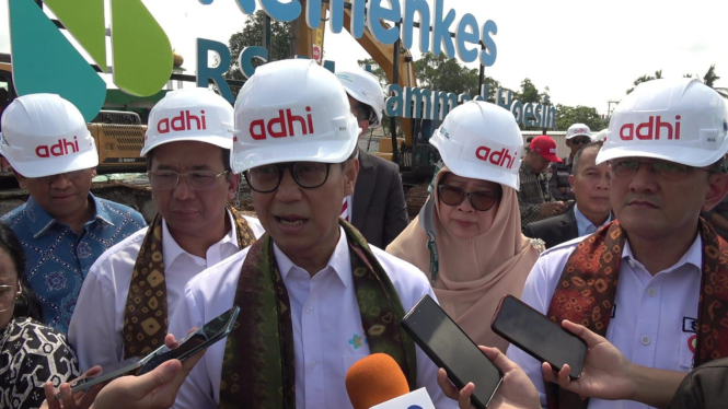 Menteri Kesehatan, Budi Gunadi kunjungan kerja di RSMH Palembang.