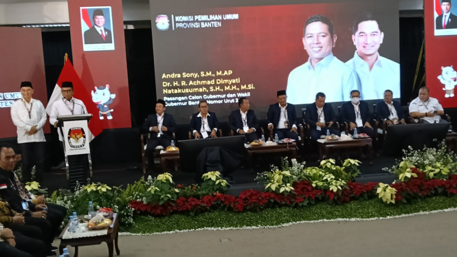 KPU Tetapkan Andra Soni - Dimyati Gubernur Banten Terpilih 2025-2030.