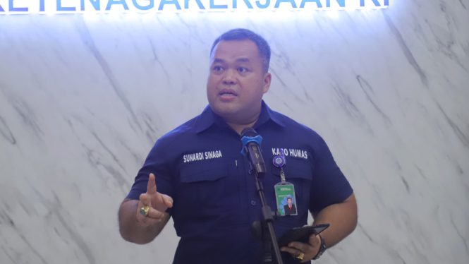 Kepala Biro Humas Kemnaker, Sunardi Manampiar Sinaga.