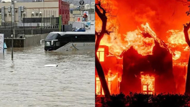Banjir di Mekah dan Madinah hingga kebakaran hebat di Los Angeles