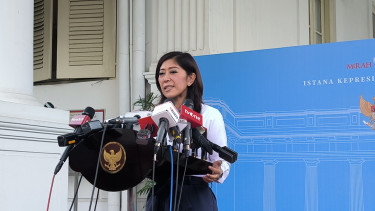 Menkomdigi, Meutya Hafid di Kompleks Istana Kepresidenan, Jakarta Pusat, Senin, 13 Januari 2025