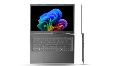Acer Aspire 14 AI, Si Laptop Rebahan.