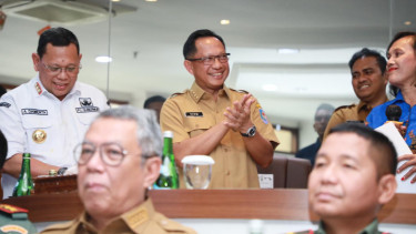 Mendagri Tito Karnavian dalam acara Peresmian Layanan PBG