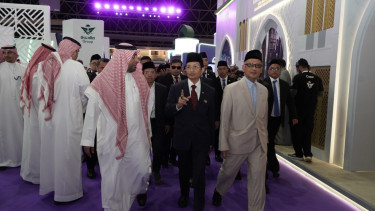 Menag Nasaruddin Umar saat kunjungan kerja di Arab Saudi