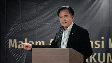 Menko Kumham Imipas Yusril Ihza Mahendra di Jakarta Pusat