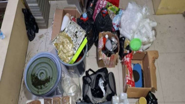 Sejumlah barang bukti hasil pengungkapan kasus pembuatan narkotika di Depok.