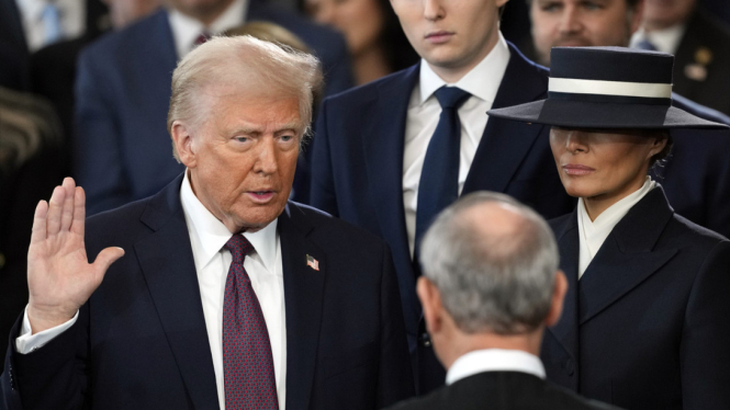 Pelantikan Donald Trump sebagai Presiden Amerika Serikat (AS) ke-47.