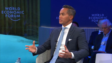 Ketua Umum Kadin Indonesia Anindya Bakrie di World Economic Forum