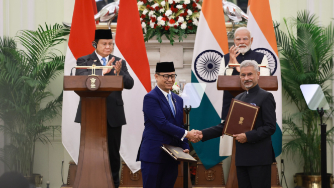 Pertukaran Memorandum of Understanding (MoU) antara Indonesia dan India