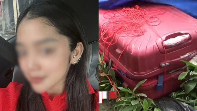 Korban mutilasi yang dibuang lewat koper merah.