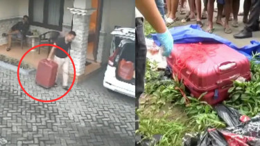 Rekaman CCTV kasus mutilasi wanita dan dibuang dengan koper merah