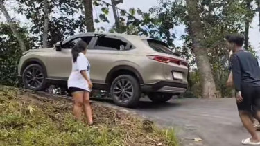 Honda HR-V gagal nanjak