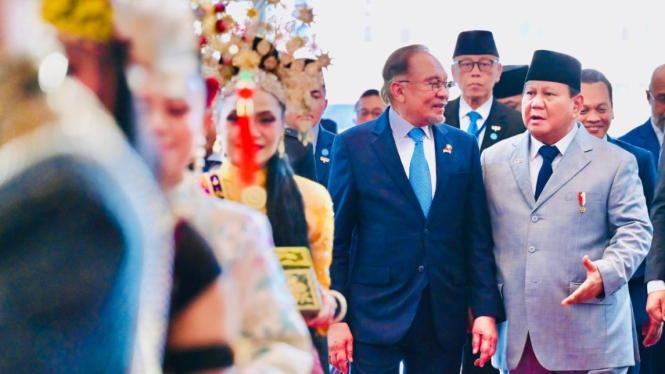 Pertemuan Presiden Prabowo Subianto dengan Perdana Menteri Malaysia Anwar Ibrahim.