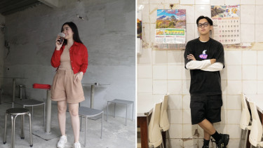 Gaya Imlek Febby Rastanty dan Brandon Salim.