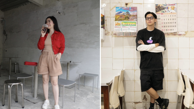 Gaya Imlek Febby Rastanty dan Brandon Salim.