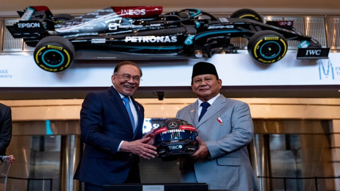 Presiden Prabowo kunjungan ke Menara Petronas disambut PM Malaysia Anwar Ibrahim