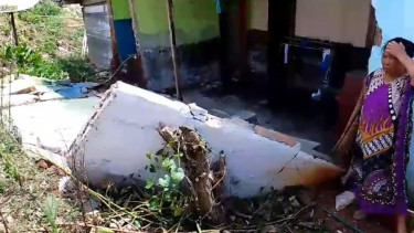 Rumah warga rusak akibat gempa 5,1 SR di Kabupaten Kolaka Timur
