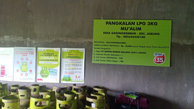Pembelian LPG 3 kg di pangkalan resmi