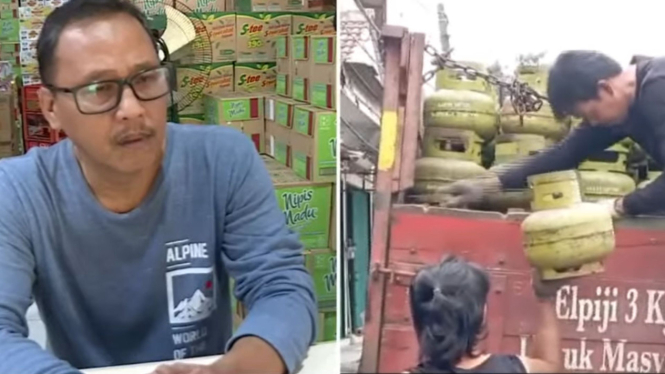 Jubaedi, penjual gas 3 kg