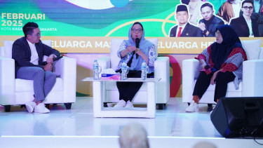 Forum bincang santai dalam Festival Keluarga Indonesia pada Sabtu-Minggu, 1-2 Februari 2025, di Mal Kota Kasablanka, Jakarta.