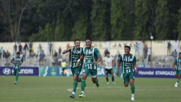 PSMS Medan saat melakoni laga melawan Nusantara United di Stadion Baharuddin Siregar, Kabupaten Deliserdang.(dok PSMS Medan)
