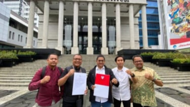 Tim hukum Banjarbaru Hanyar di gedung MK - Foto Dok Istimewa 