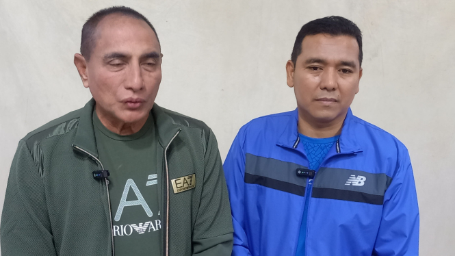 Calon Gubernur dan Wakil Gubernur Sumut nomor urut 2, Edy Rahmayadi-Hasan Basri.(B.S.Putra/VIVA)