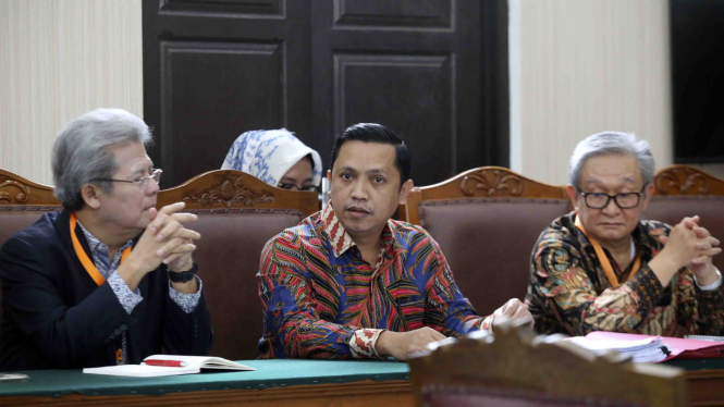 Kuasa hukum Hasto Kristiyanto dalam sidang praperadilan.