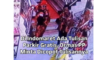 Pemuda Pancasila Copot Spanduk Parkir Gratis di Minimarket, Polisi Bertind