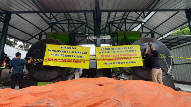 Alat insinerator disegel warga