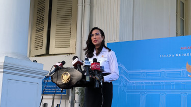 Menteri Pariwisata, Widiyanti Putri Wardhana di Kompleks Istana Kepresidenan, Jakarta Pusat