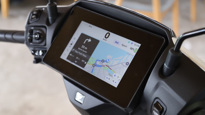 Sistem navigasi di Honda CUV e: