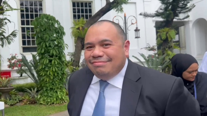 Wakil Direktur Utama PT TBS Energi Utama Tbk (TOBA), Pandu Patria Sjahrir di Kompleks Istana Kepresidenan, Jakarta Pusat, Kamis, 6 Februari 2025
