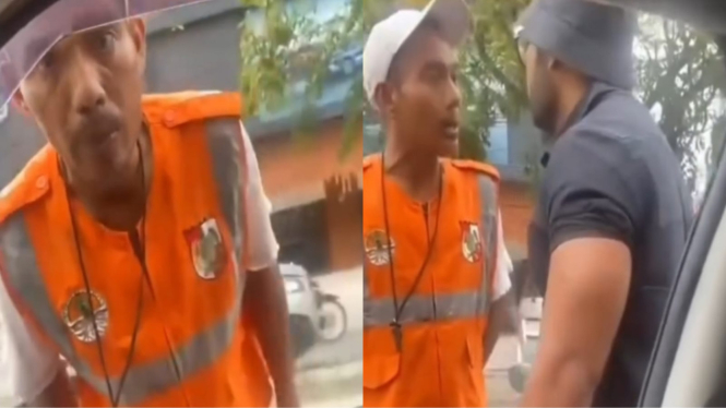 Viral! Pengemudi Mobil Ini Adu Cekcok dengan Pak Ogah Gegara Dipaksa Bayar