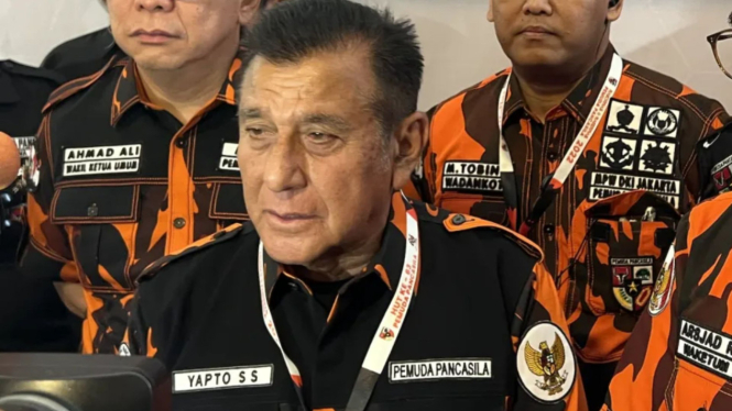 Ketua ormas Pemuda Pancasila (PP) Japto Soerjosoemarno