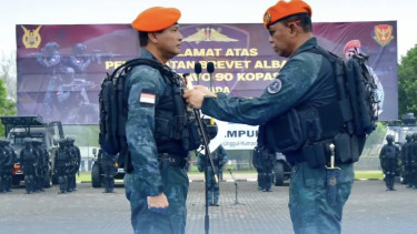 VIVA Militer: KSAU mendapatkan Brevet Kehormatan Albara Satbravo 90 Kopasgat