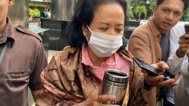 Mantan Menteri Badan Usaha Milik Negara (BUMN) Rini Soemarno di KPK
