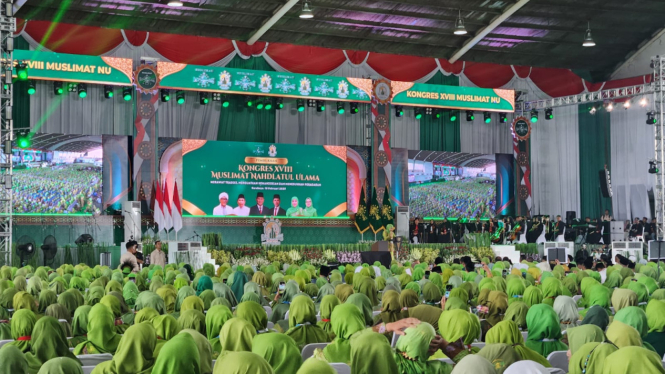 Kongres Muslimat NU XVIII di Surabaya.