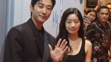 Jinyoung dan Dahyun, Foto: Isra Berlian