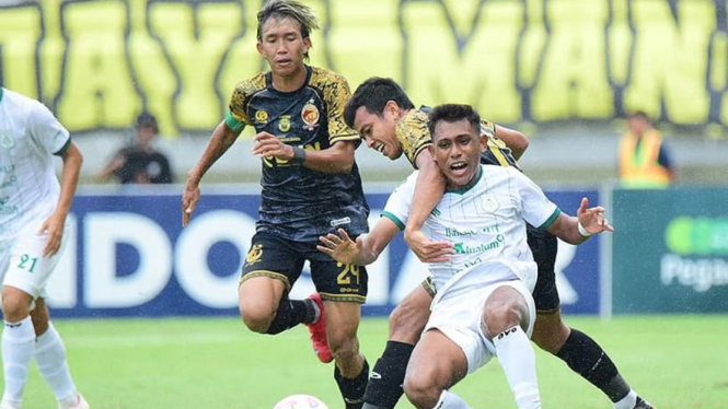 Sriwijaya FC saat melakoni laga kandang melawan PSMS Medan di Stadion Gelora Jakabaring, Kota Palembang.(dok PSMS Medan)