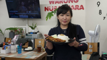 Indria Dhanualve Duduh, pemilik restoran di Korea Selatan.